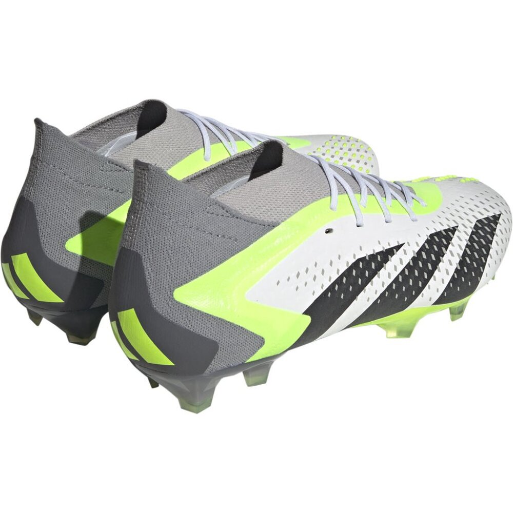 adidas Men’s PREDATOR ACCURACY.1 FG Soccer Cleats White/Green GZ0035 NEW - Picture 2 of 16
